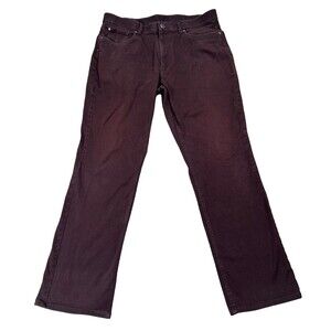 Hart Schaffner Marx Corduroy Pants Men's 36x32 Brown Straight Leg Stretch
